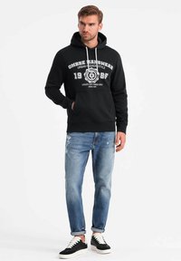 Ombre Jersey con capucha - black