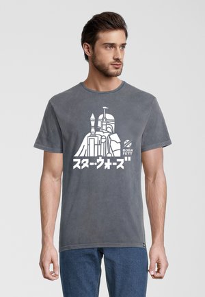 Print T-shirt - grau