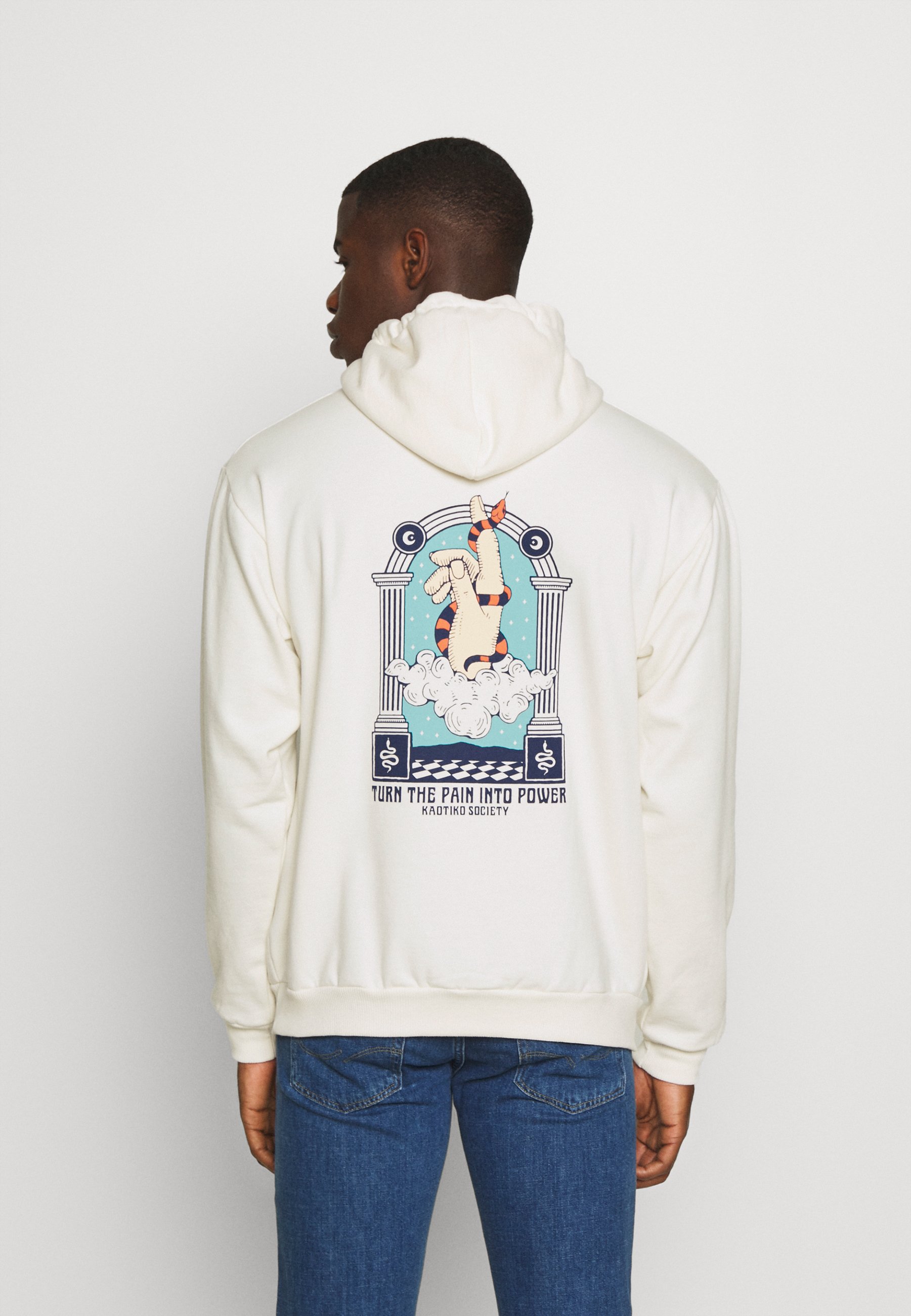 Kaotiko HAND SNAKE - Sudadera - ivory/crema - Zalando.es