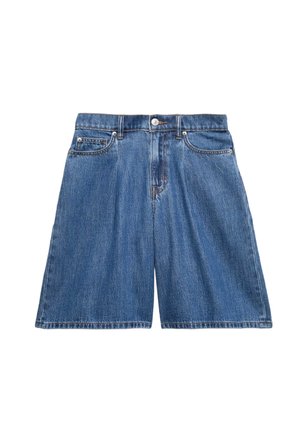 Marks & Spencer, PLEAT FRONT - Jeansshort - medium indigo
