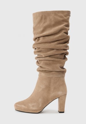 Bottes à talons hauts - taupe