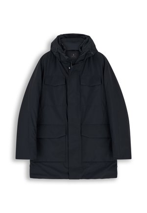 Boggi Milano, BOGGI MILANO PADDED HOOD LONG JACKET PADDED HOOD LONG JACKET - Veste imperméable - navy blue
