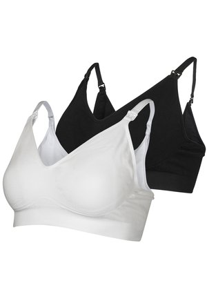 Seraphine TWIN PACK - Brassière - blck/wht