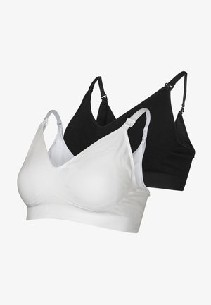 Seraphine TWIN PACK - Hosszított melltartó - blck/wht