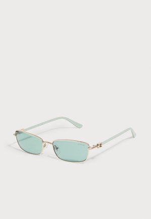 Guess, Lunettes de soleil - gold-coloured/light blue