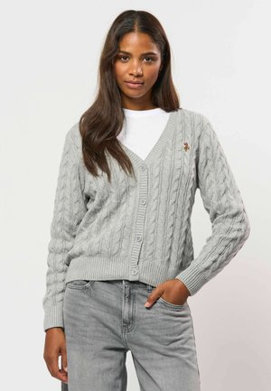 U.S. Polo Assn., UWLIBBI V-NECK - Жилетка - grey melange
