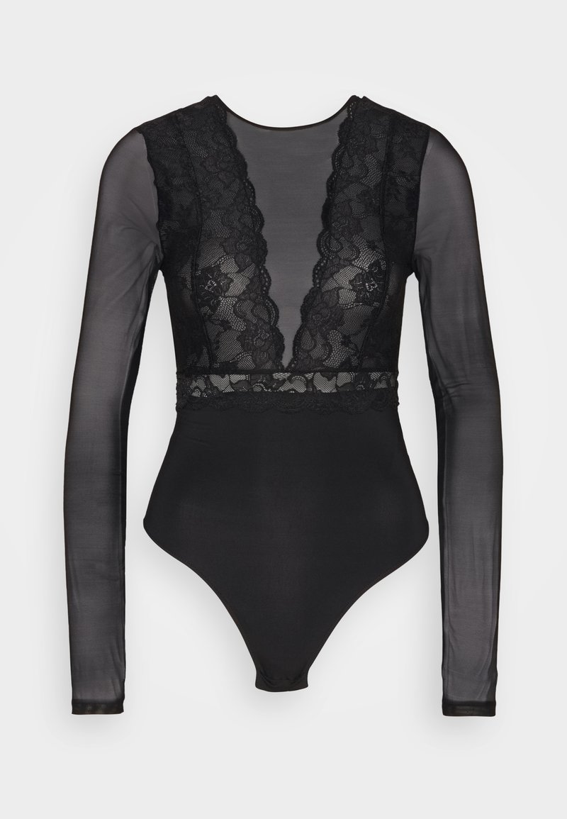 Pieces PCMARIE O-NECK POIN NOOS - black/nero