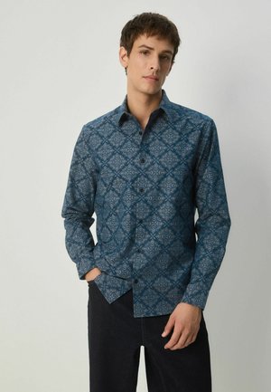 REGULAR FIT - LONG SLEEVE FLORAL PRINT - Hemd - navy diamond