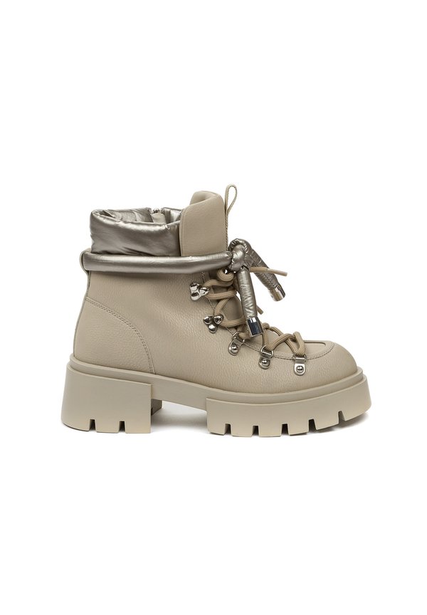 Snowboot/Winterstiefel - light beige silver