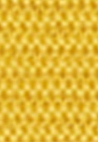 Gros plan d'une structure jaune de nid d'abeilles avec des cellules hexagonales formant un motif répétitif.