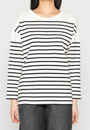 Langærmet T-shirt - off-white