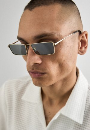 EMY UNISEX - Lunettes de soleil - light gold-coloured/dark grey