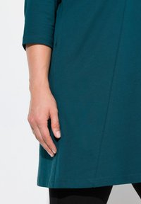Ulla Popken V-NECK  - Maglietta a manica lunga - dark petrol
