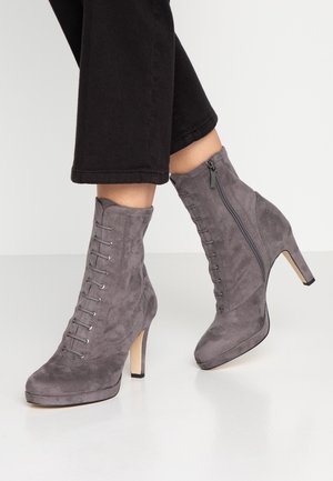 Bottines à talons hauts - light grey