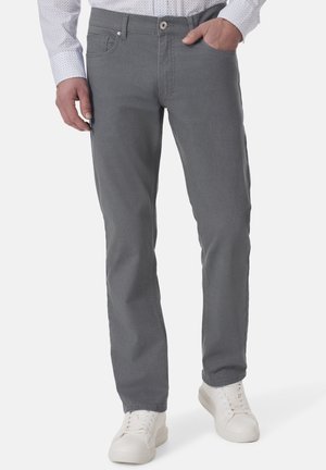FRISCO - Straight leg jeans - grey structure aop