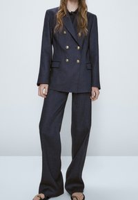 Massimo Dutti Flared jeans - dark blue