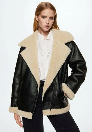 ADRI - Chaqueta de cuero sintético - noir