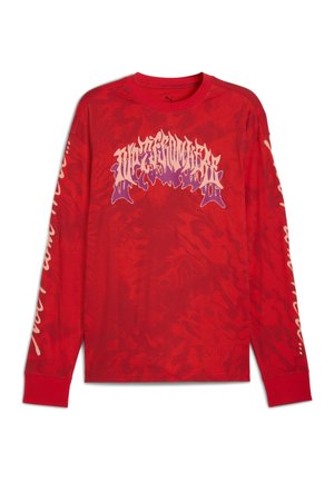 LAMELO SUPERNOVA MIT PRINT - Maglietta a manica lunga - red aop