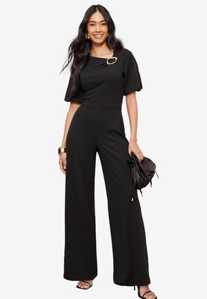 Friends Like These REGULAR FIT - TAILORED ABSTRACT BUCKLE PUFF SLEEVE  - Lühikeste varrukatega bodi - black