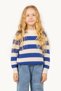 TINYCOTTONS STRIPES UNISEX - Pulover - light cream/ultramarine