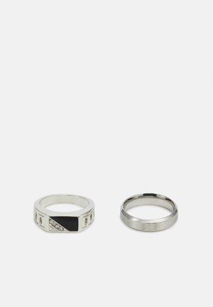 Jack & Jones JACLANCY RING 2 PACK UNISEX - Bague - silver-coloured