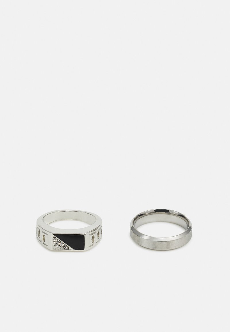 Jack & Jones JACLANCY RING 2 PACK UNISEX - Δαχτυλίδι - silver-coloured