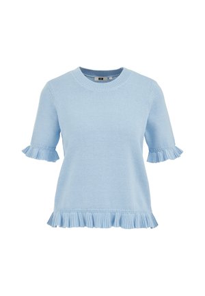 WE Fashion, Print T-shirt - light blue