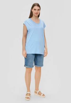 À ENCOLURE EN V DE COUPE - T-Shirt print - himmelblau