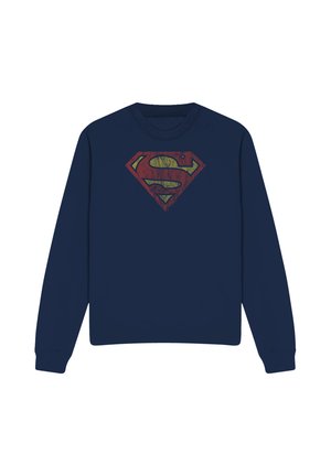Cotton Soul, SUPERMAN - LOGO/VINTAGE - Sweatshirt - dark blue