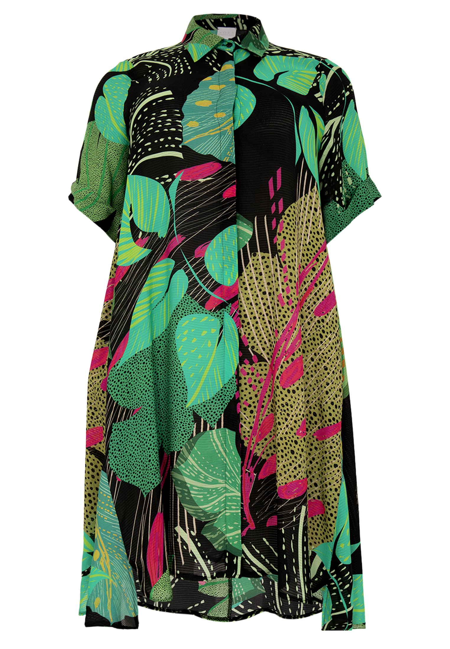 Yoek PRINT - Blousejurk - green/meerkleurig - Zalando.nl