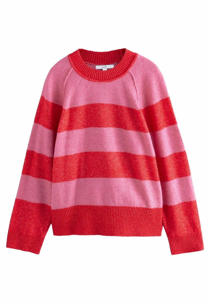 Next CREW NECK TALL - Vesta - pink red stripe