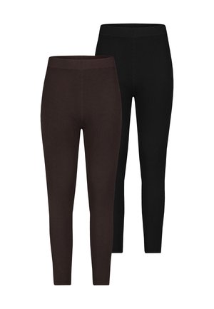 2 PACK MIT ELASTISCHEM BUND - Leggings - Hosen - schwarz