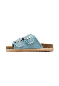 DOUBLE BUCKLE  - Sandalias planas - blue