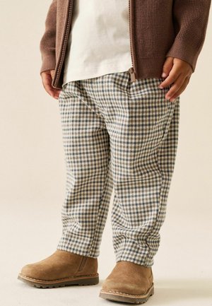 Next, LOOSE FIT - COSY SMART TROUSERS - Trousers - blue neutral check