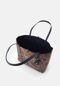 Lauren Ralph Lauren FAUX LEATHER LARGE REVERSIBLE TOTE BAG - Pirkinių krepšys - fall/french navy