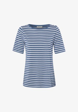 MAERZ Muenchen, MAERZ MUENCHEN T-SHIRT UNISEX - Print T-shirt - indigo weiß