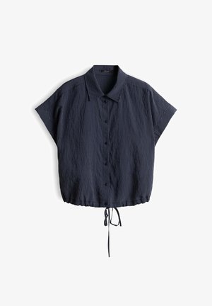 OPUS, CROPPED STRIPE FIT - Chemisier - coal blue