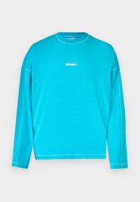 BOX LOGO LONG SLEEVE UNISEX - Top s dlhým rukávom - azure