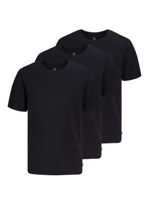Jack & Jones Junior, JJEORGANIC 3 PACK - Základné tričko - black