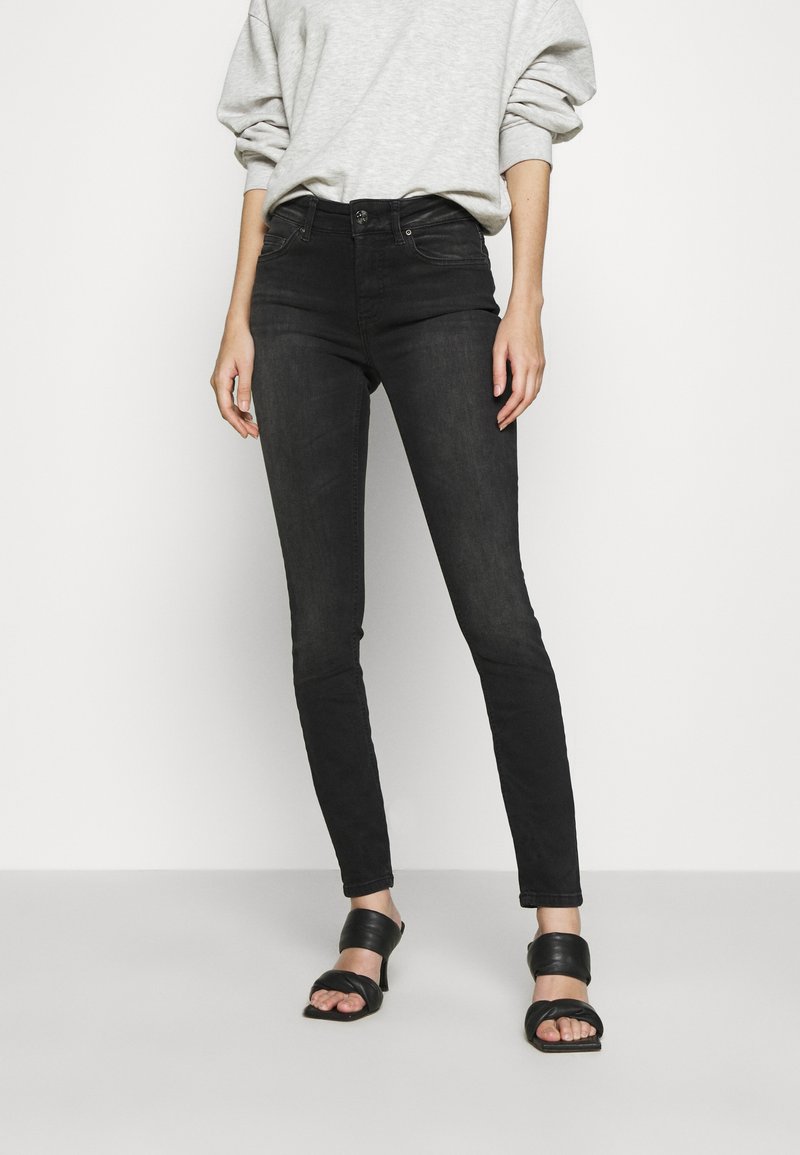 ONLY ONLBLUSH MID - Calças de ganga de corte skinny - black denim