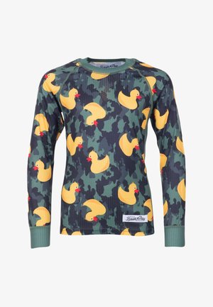 CREWNECK L/S BASELAYER - T-shirt à manches longues - camo yellow duck