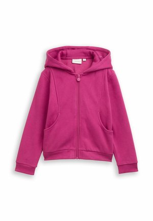 Sweater met rits - smooth magenta