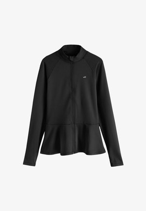 Self., PEPLUM TECHINAL JACKET WITH FULL ZIP - Tréning dzseki - black