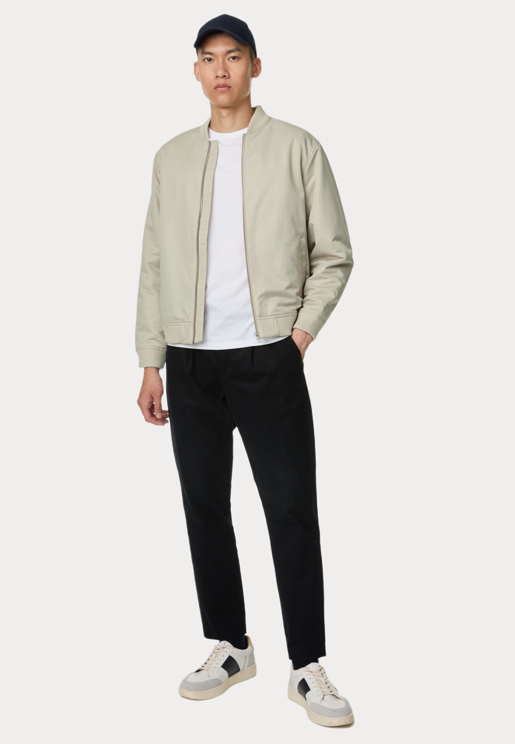 Marks & Spencer Satin Finish - Bomber Jacket - stone - Zalando