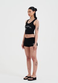 Ed Hardy MINI FOLD OVER - Short - black