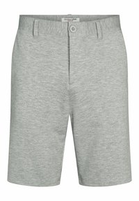 Shorts décontractés gris clair avec bouton et passants pour ceinture, en tissu doux, étiquetés U.S. Polo Assn.