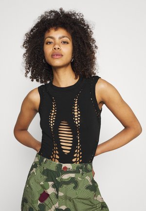 T-BRAID - Top - black