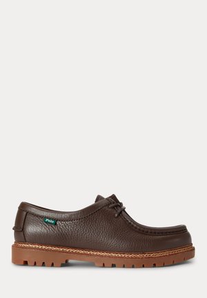 Polo Ralph Lauren, JETT APRON CASUAL SHOE BUCK - Sportlicher Schnürer - dark brown