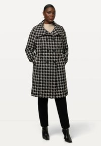 Ulla Popken PIED DE POULE - Cappotto classico - zwart