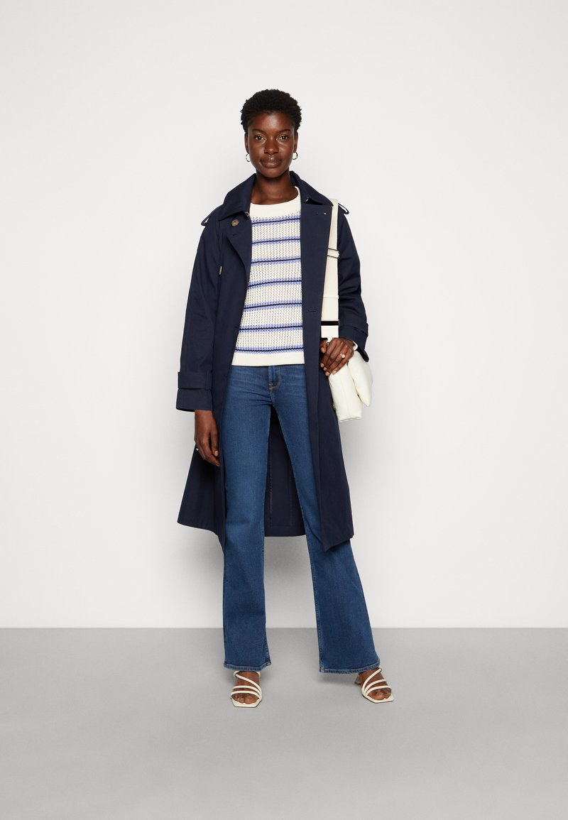 Damen Strickjacken | TOM TAILOR DENIM Strickpullover beige/blue/beige - EY64013 Damen Strickjacken | TOM TAILOR DENIM Strickpullover beige/blue/beige - EY64013